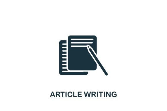Article Writing Icon: A Graphic Designer’s Perspective
