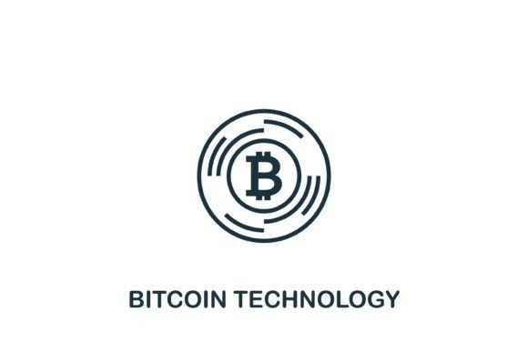 Bitcoin Tech Graphic for Modern Content