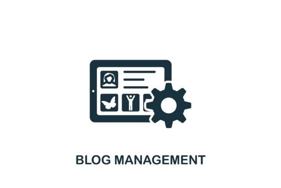 Blog Management Icon Graphics