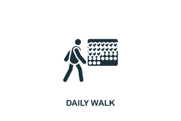 Daily Walk Icon Graphics