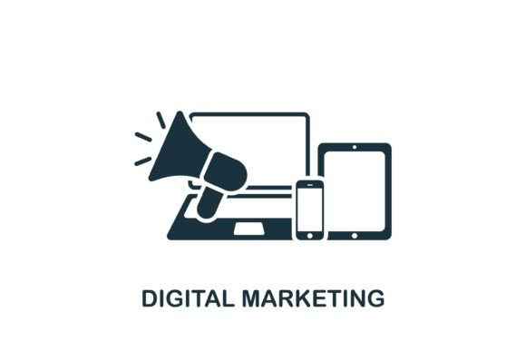 Digital Marketing Icon: A Graphic Asset for Modern Branding