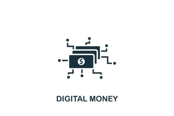 Digital Money Icon Graphics