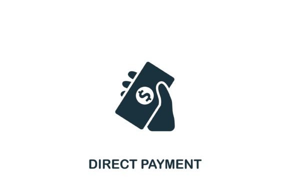 Direct Payment Icon: A Modern Graphic Asset for Branding and Marketing