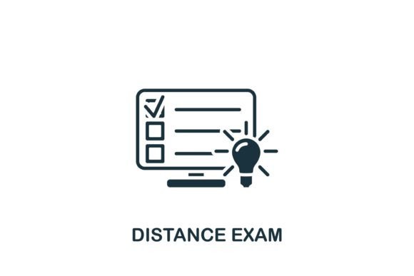 Distance Exam Icon