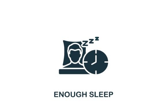 Enough Sleep Icon Graphics for Digital Sellers