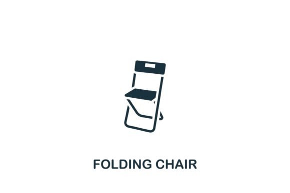 Folding Chair Icon Graphics for Modern Web Design