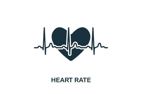 Heart Rate Icon: A Modern Graphic Design Asset for Content Publishers