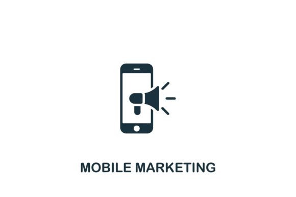 Mobile Marketing Icon: A Versatile Graphic Design Asset