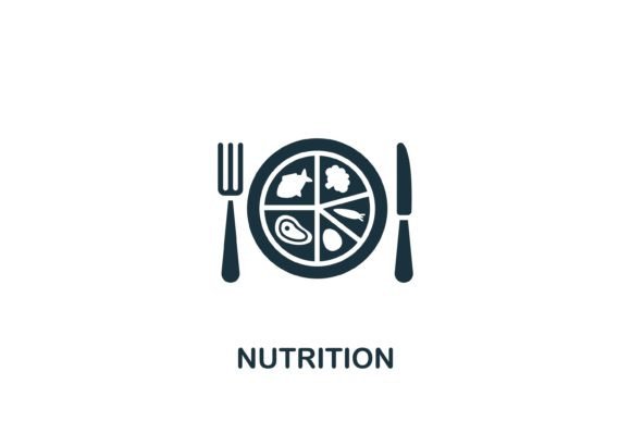Nutrition Icon Graphics for Modern Web Design
