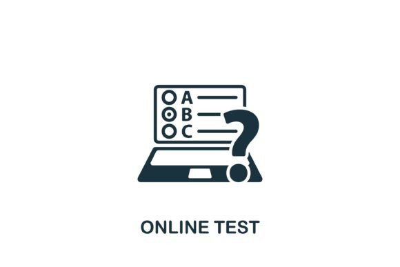 Online Test Icon Graphics for Crafting