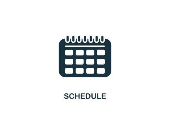 Schedule Icon Graphics for Digital Sellers