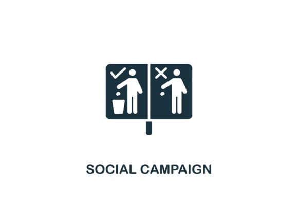 Social Campaign Icon for Modern Branding