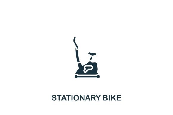 Stationary Bike Graphics for Modern Branding