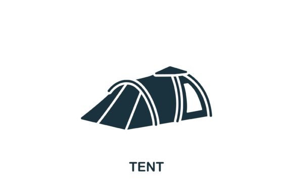 Tent Icon Graphics for Modern Branding