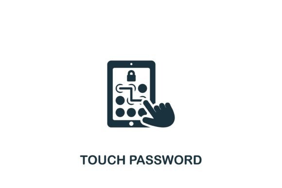 Touch Password Icon Graphics for Digital Sellers